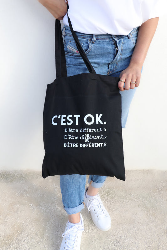 Tote Bag : C'EST OK. D'être différent.e