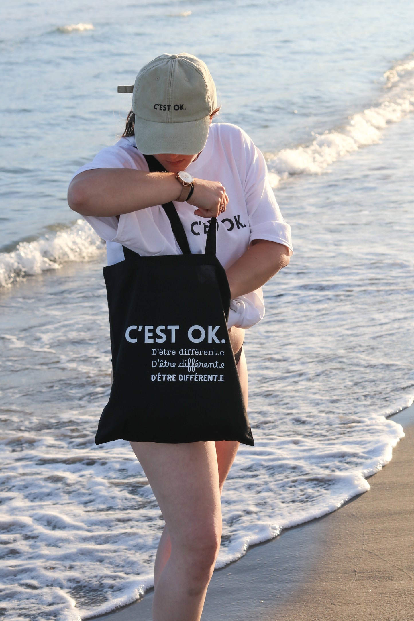 Tote Bag : C'EST OK. D'être différent.e